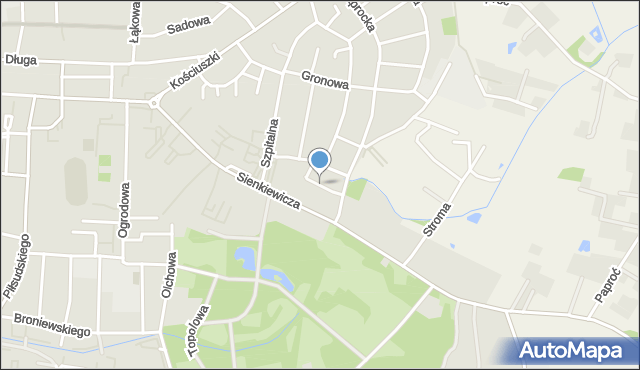 Nowy Tomyśl, Klonowa, mapa Nowy Tomyśl