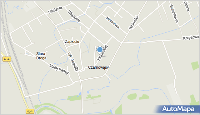 Opole, Kłopockiej Janiny, mapa Opola