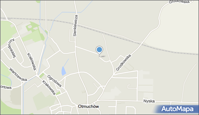 Otmuchów, Klonowa, mapa Otmuchów