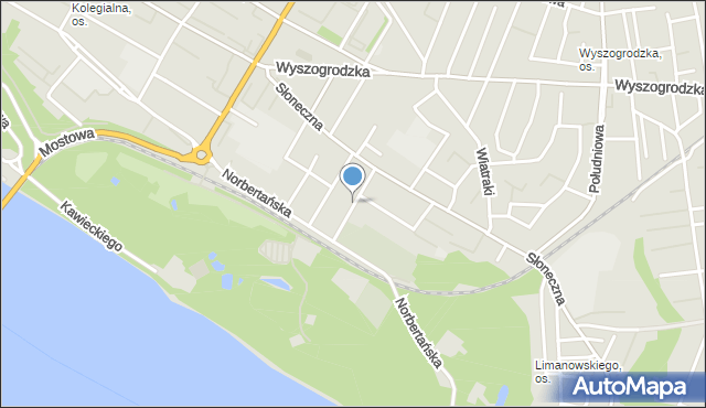 Płock, Klonowa, mapa Płock