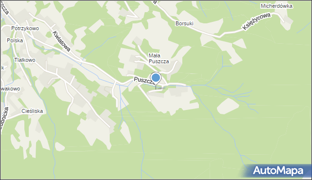 Porąbka powiat bielski, Klimatyczna, mapa Porąbka powiat bielski