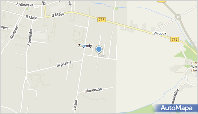 Proszowice, Kleszczyńskiego Bogusława, mapa Proszowice