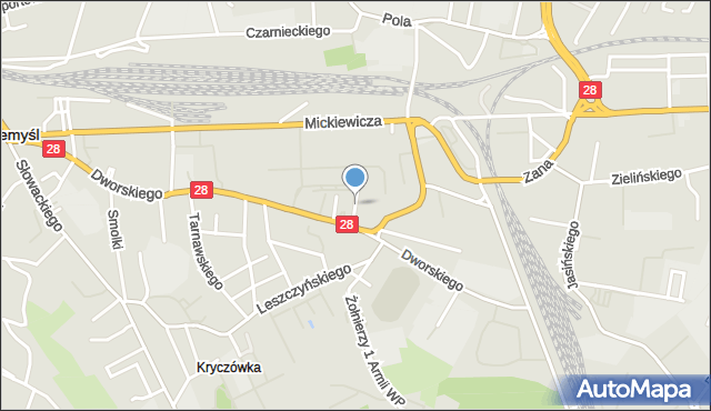 Przemyśl, Klonowicza Sebastiana, mapa Przemyśla