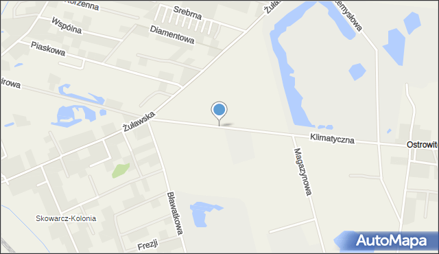 Skowarcz, Klimatyczna, mapa Skowarcz