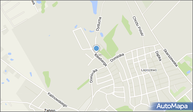 Starogard Gdański, Kleeberga Franciszka, gen., mapa Starogard Gdański