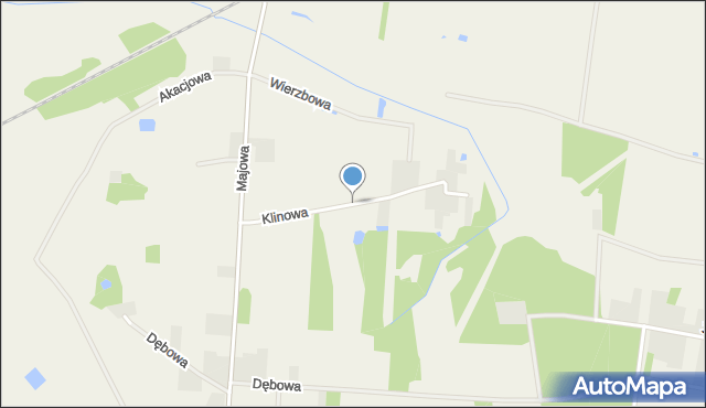 Stok Lacki-Folwark, Klinowa, mapa Stok Lacki-Folwark