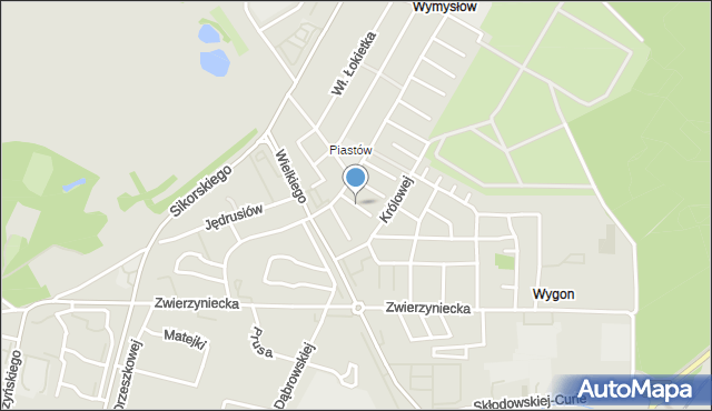 Tarnobrzeg, Klonowa, mapa Tarnobrzegu