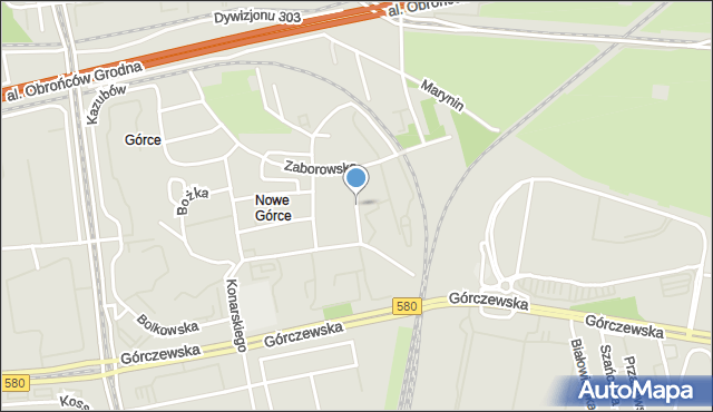 Warszawa, Kluczborska, mapa Warszawy