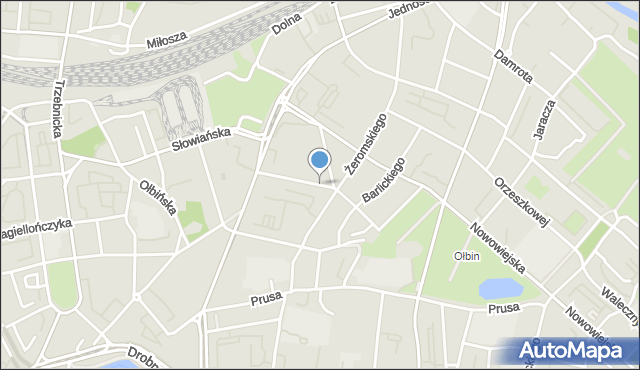 Wrocław, Kluczborska, mapa Wrocławia