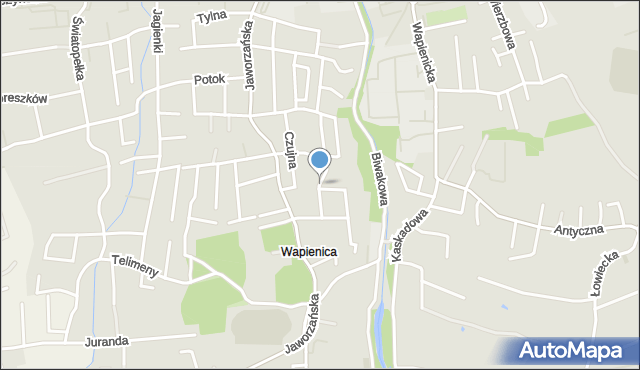 Bielsko-Biała, Kmicica Andrzeja, mapa Bielsko-Białej