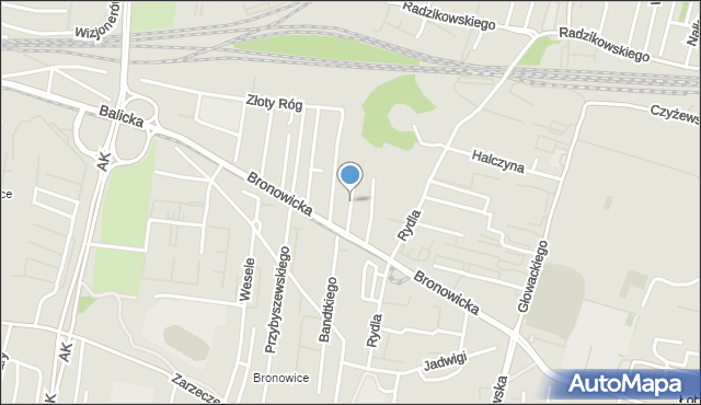 Kraków, Kmietowicza Leopolda, mapa Krakowa