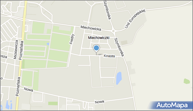 Inowrocław, Knasta Stefana, mapa Inowrocławia