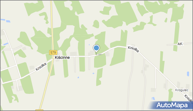 Kiścinne, Kniołka, ks. prał., mapa Kiścinne