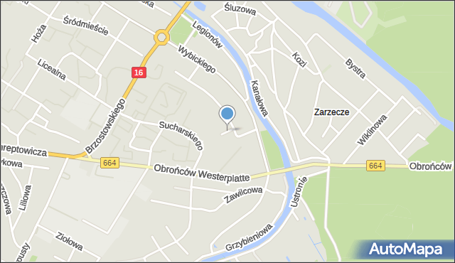 Augustów, Korczakowskiego Wojciecha, mapa Augustów