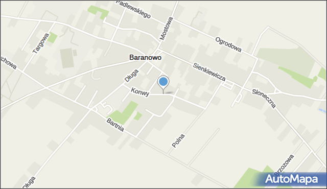 Baranowo powiat ostrołęcki, Konwy Stacha, mapa Baranowo powiat ostrołęcki