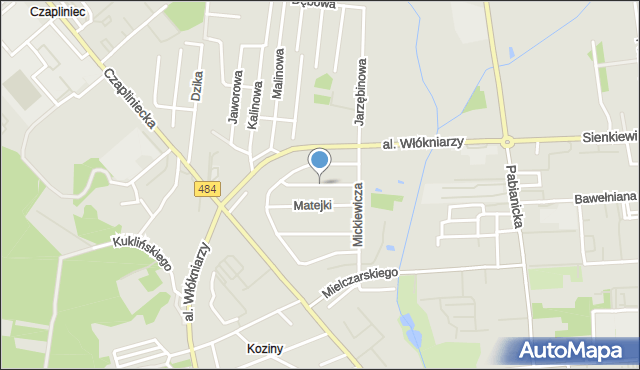 Bełchatów, Kopernika Mikołaja, mapa Bełchatów