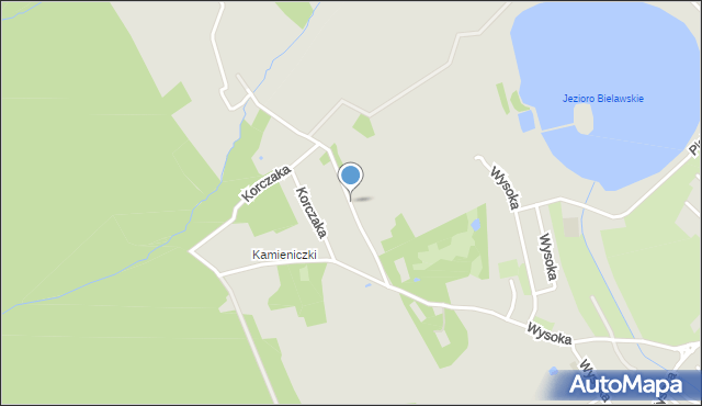 Bielawa powiat dzierżoniowski, Korczaka Janusza, mapa Bielawa powiat dzierżoniowski