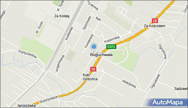 Boguchwała powiat rzeszowski, Kopernika Mikołaja, mapa Boguchwała powiat rzeszowski