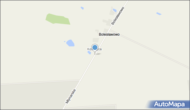 Bolesławowo gmina Debrzno, Kostrzyca, mapa Bolesławowo gmina Debrzno