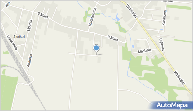 Boronów, Korfantego Wojciecha, mapa Boronów