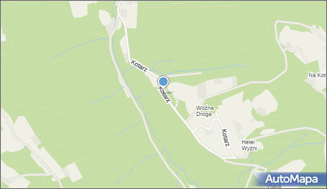 Brenna, Kotarz, mapa Brenna