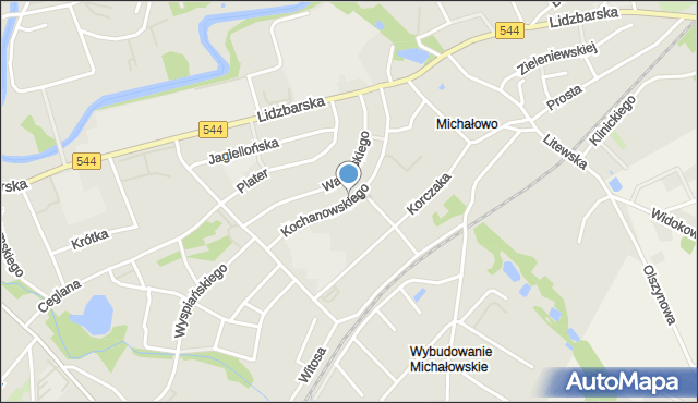 Brodnica, Kochanowskiego Jana, mapa Brodnica