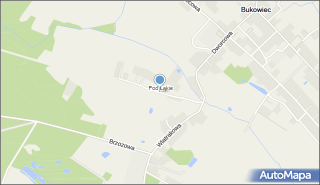 Bukowiec powiat świecki, Kolejowa, mapa Bukowiec powiat świecki