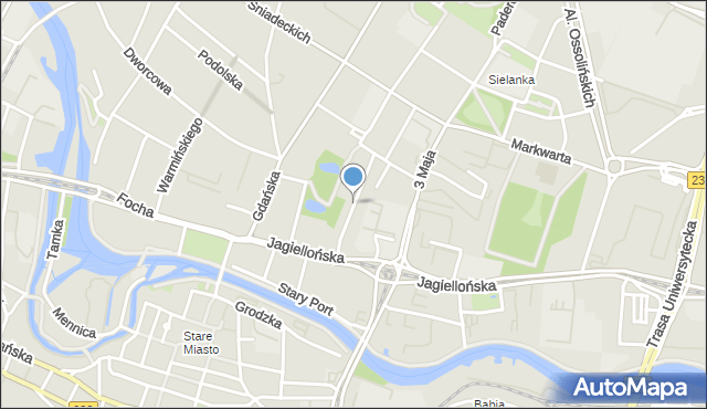 Bydgoszcz, Konarskiego Stanisława, ks., mapa Bydgoszczy