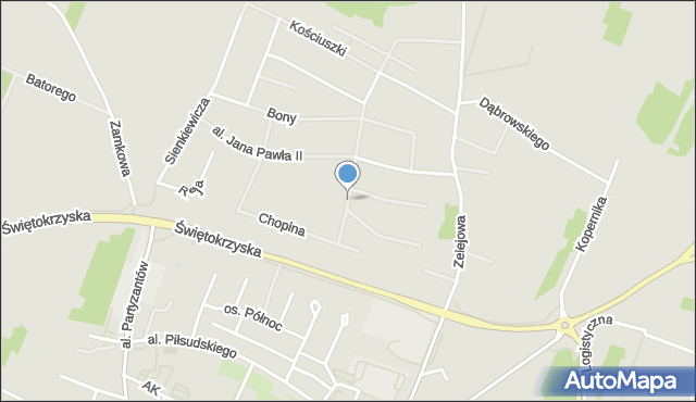 Chęciny powiat kielecki, Konstytucji 3 Maja, mapa Chęciny powiat kielecki