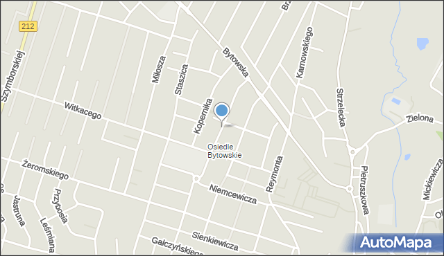 Chojnice, Konopnickiej Marii, mapa Chojnic
