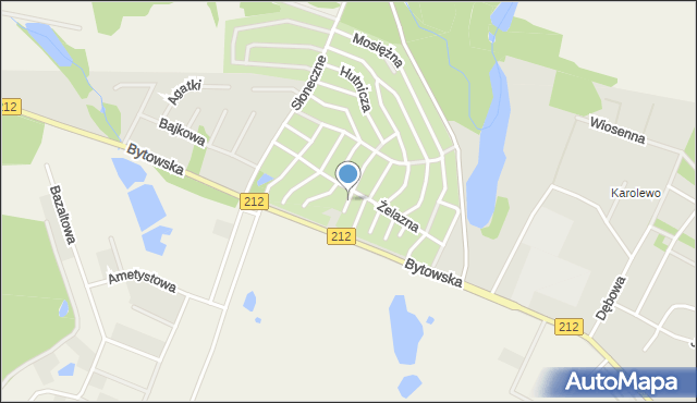 Chojnice, Konstrukcyjna, mapa Chojnic