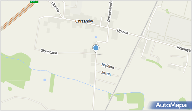 Chrzanów gmina Kobierzyce, Kobierzycka, mapa Chrzanów gmina Kobierzyce