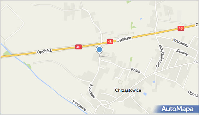 Chrząstowice powiat opolski, Kotorska, mapa Chrząstowice powiat opolski