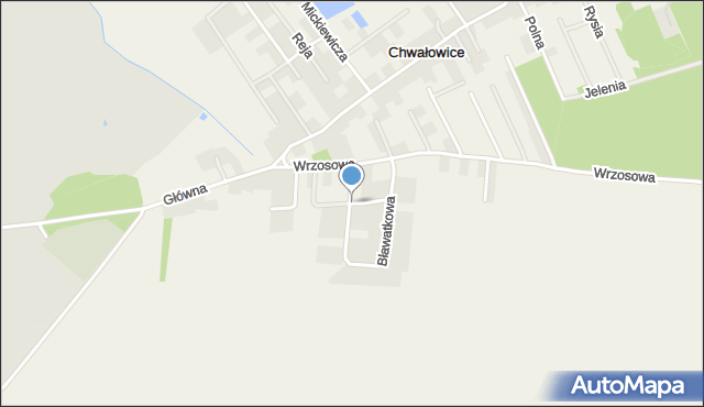 Chwałowice gmina Jelcz-Laskowice, Konwaliowa, mapa Chwałowice gmina Jelcz-Laskowice