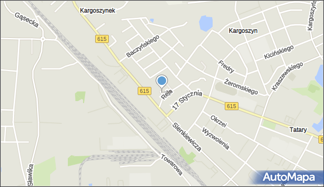 Ciechanów, Kozia, mapa Ciechanów