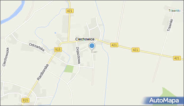 Ciechowice, Kosmonautów, mapa Ciechowice