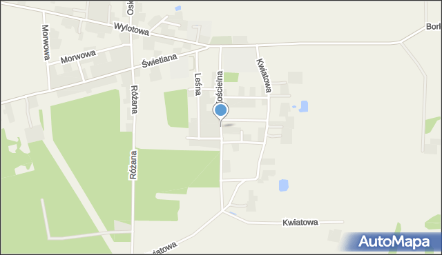 Ciecierzyce, Kościelna, mapa Ciecierzyce