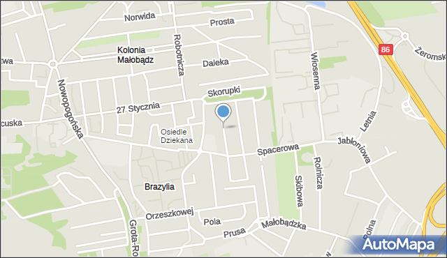 Czeladź, Kopernika Mikołaja, mapa Czeladź