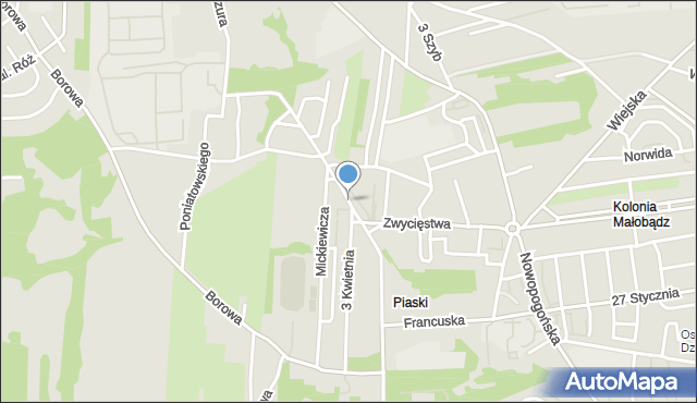 Czeladź, Kościuszki Tadeusza, gen., mapa Czeladź