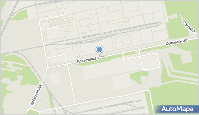 Dąbrowa Górnicza, Koksownicza, mapa Dąbrowa Górnicza