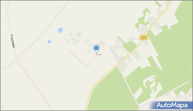 Dąbrówka Nowa gmina Sicienko, Koronna, mapa Dąbrówka Nowa gmina Sicienko