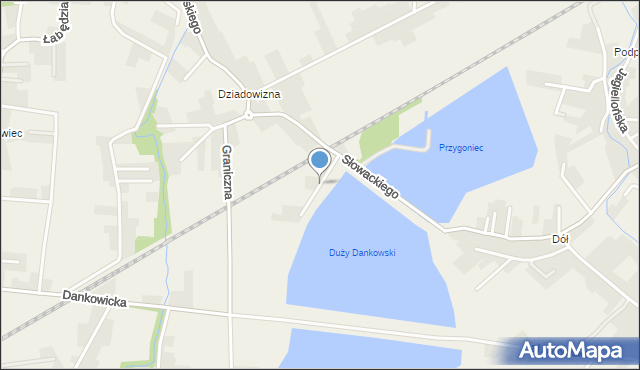 Dankowice gmina Wilamowice, Kolejowa, mapa Dankowice gmina Wilamowice