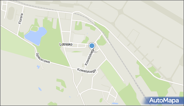 Dęblin, Kowalskiego Józefa, gen. pil., mapa Dęblin