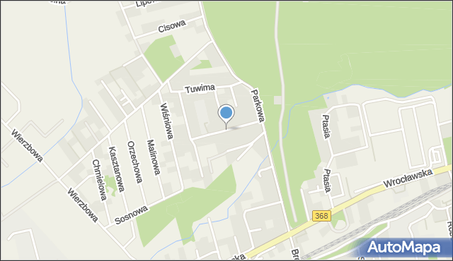Długołęka powiat wrocławski, Konopnickiej Marii, mapa Długołęka powiat wrocławski