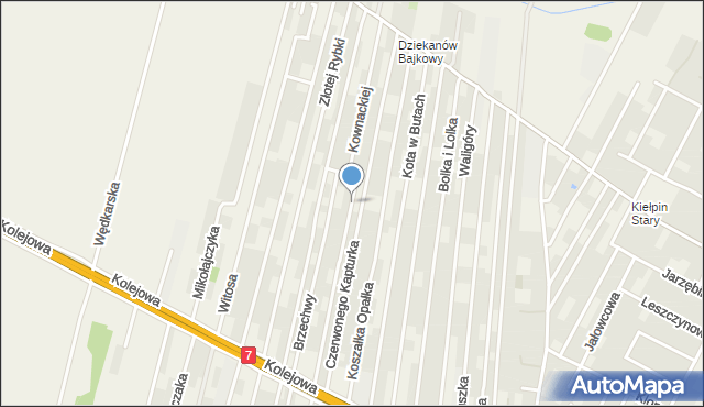 Dziekanów Leśny, Kownackiej Marii, mapa Dziekanów Leśny