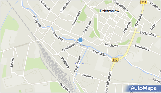 Dzierżoniów, Kopernika Mikołaja, mapa Dzierżoniów
