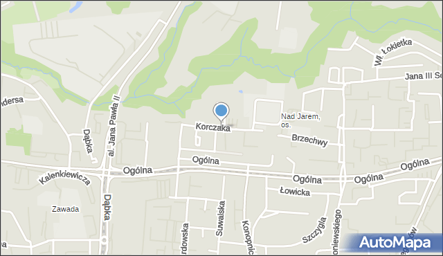 Elbląg, Korczaka Janusza, mapa Elbląga