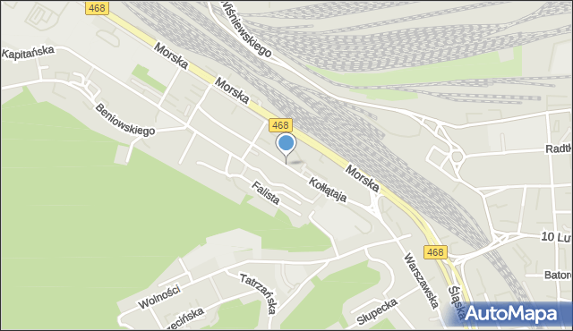 Gdynia, Kołłątaja Hugo, mapa Gdyni