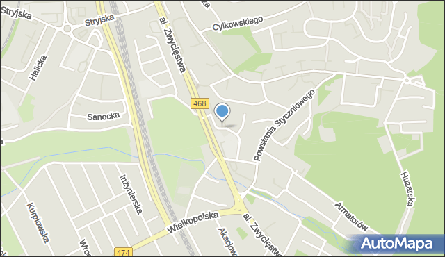 Gdynia, Kombatantów, mapa Gdyni