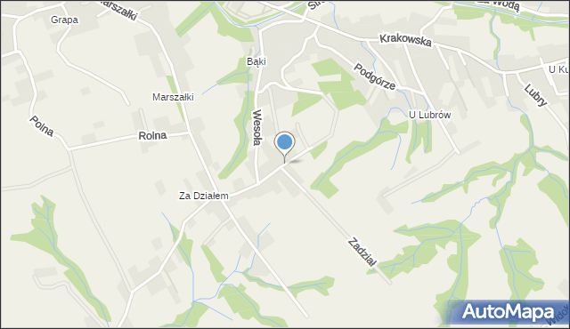 Gilowice powiat żywiecki, Komania Góra, mapa Gilowice powiat żywiecki